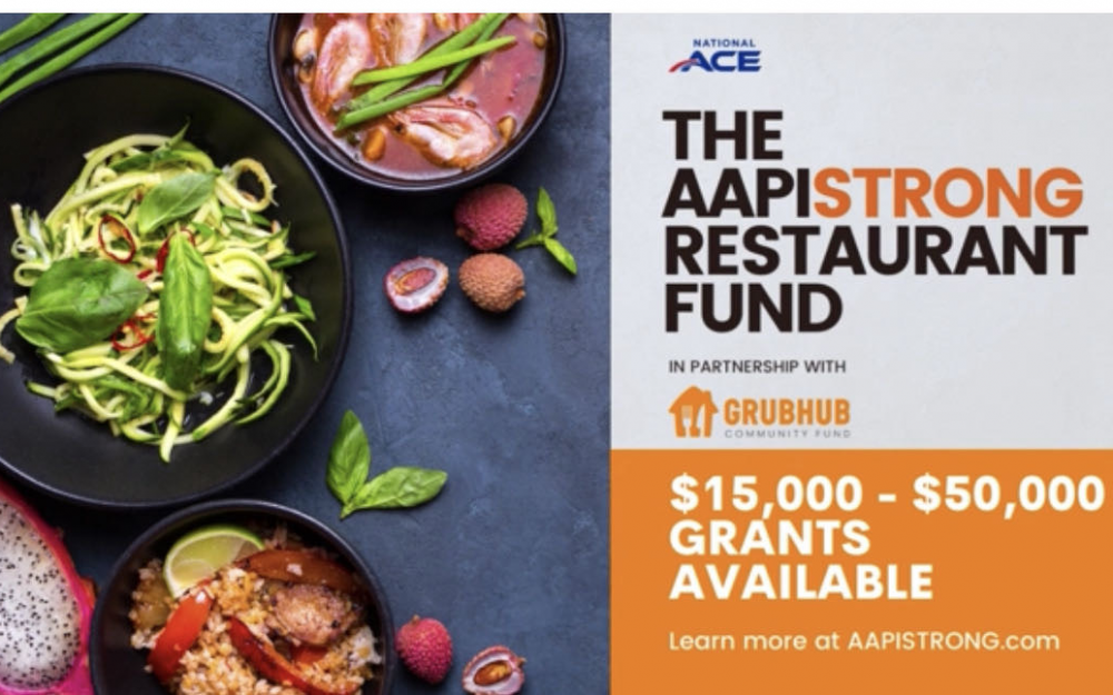 AAPISTRONG 亞太裔餐廳資金補助 今年申請時間延至 9月 4 日截止